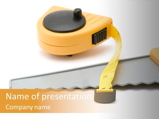 Saw Repair White PowerPoint Template