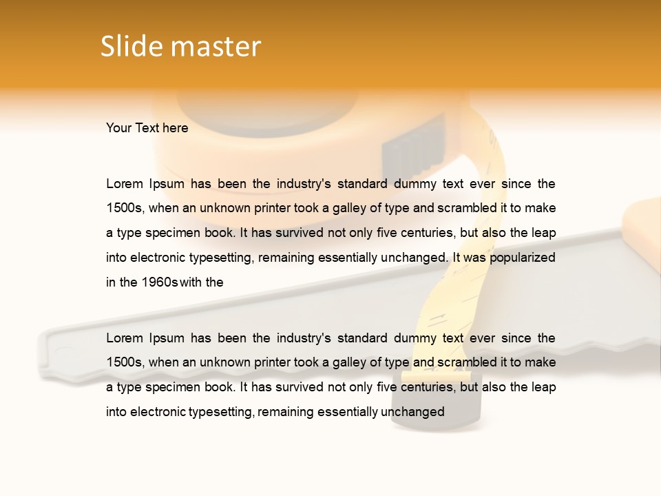 Saw Repair White PowerPoint Template