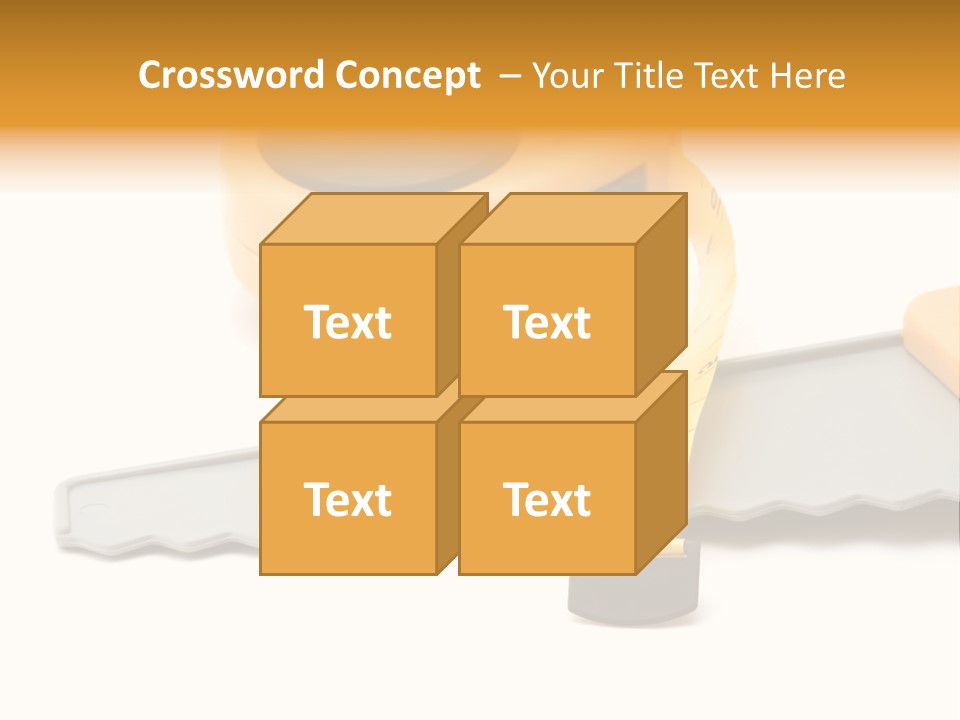 Saw Repair White PowerPoint Template