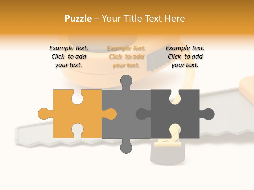 Saw Repair White PowerPoint Template