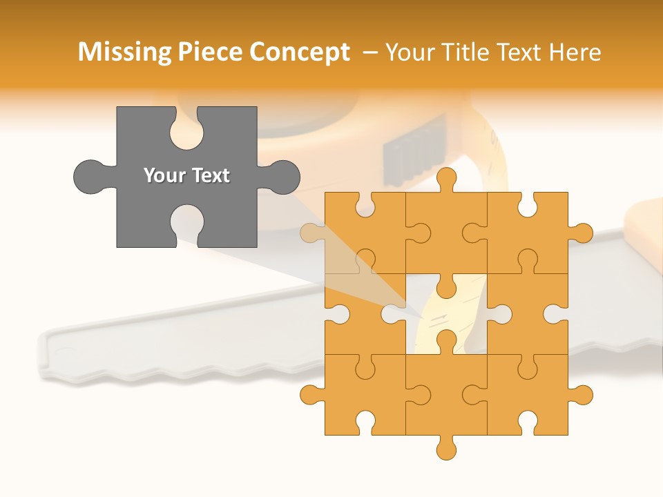 Saw Repair White PowerPoint Template