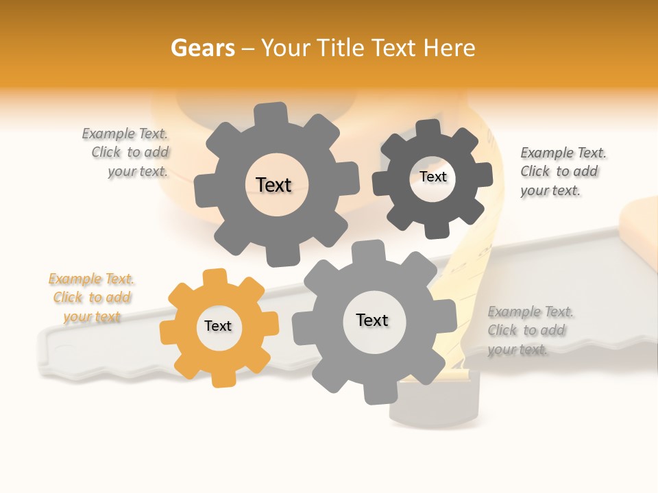 Saw Repair White PowerPoint Template