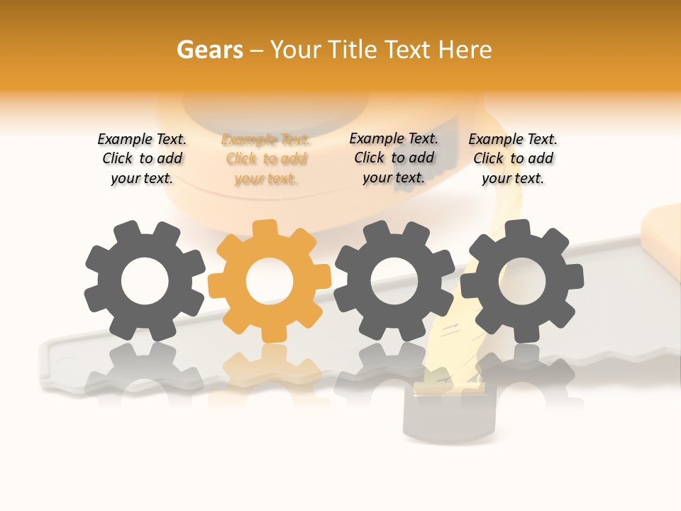 Saw Repair White PowerPoint Template