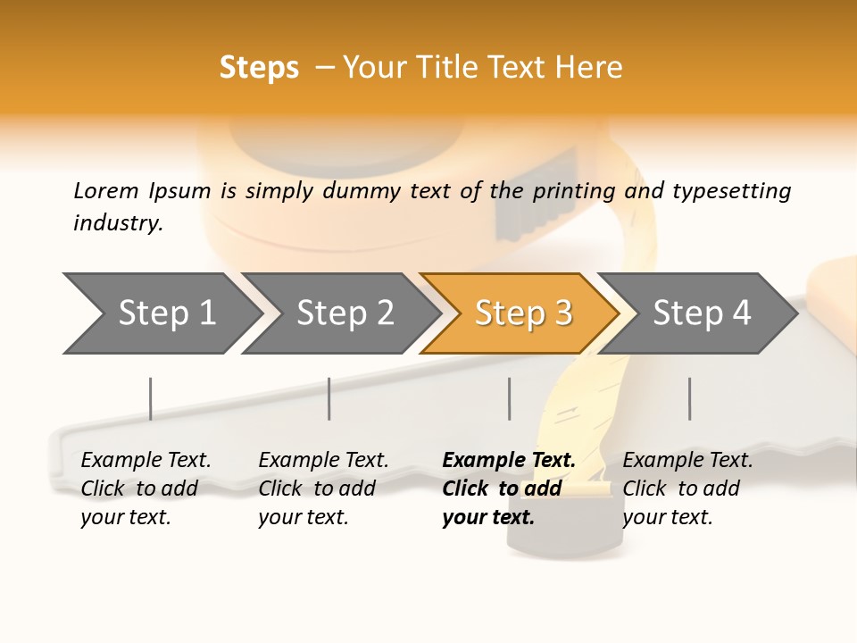 Saw Repair White PowerPoint Template