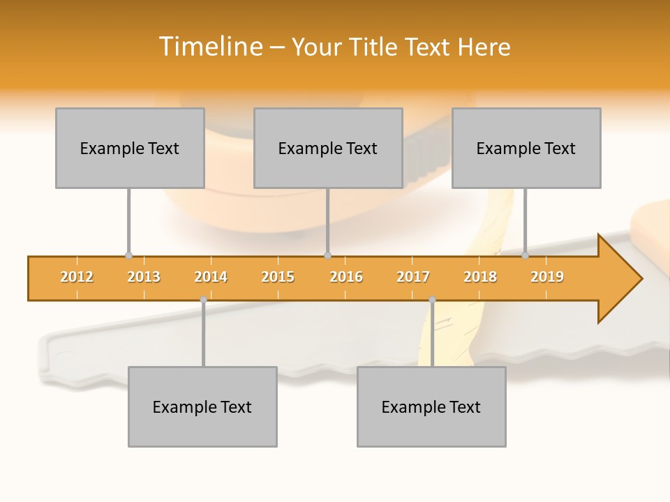 Saw Repair White PowerPoint Template