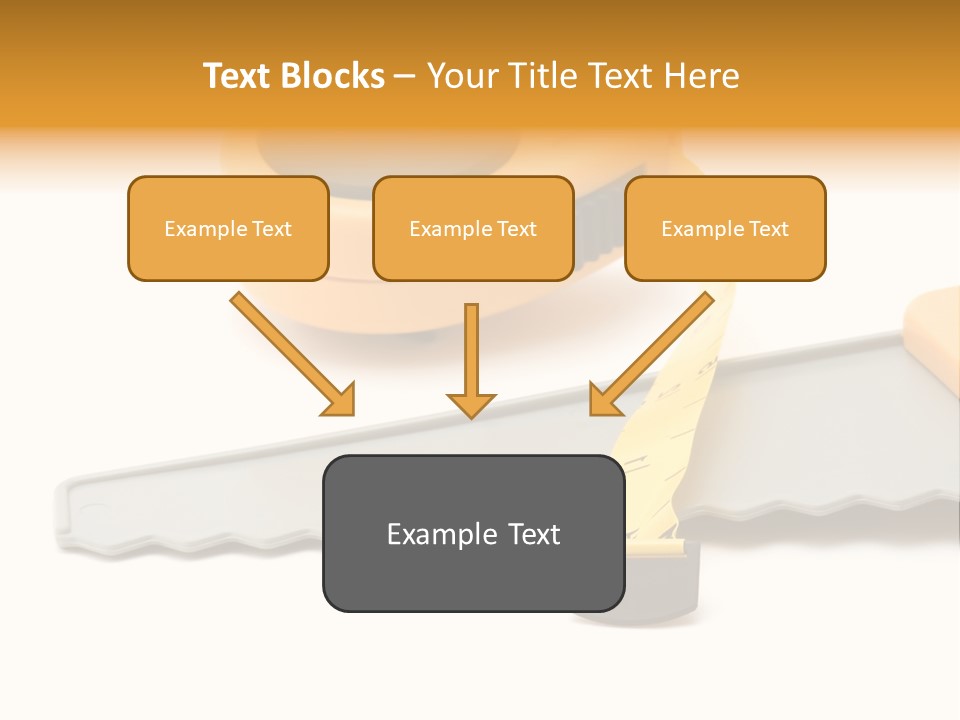 Saw Repair White PowerPoint Template