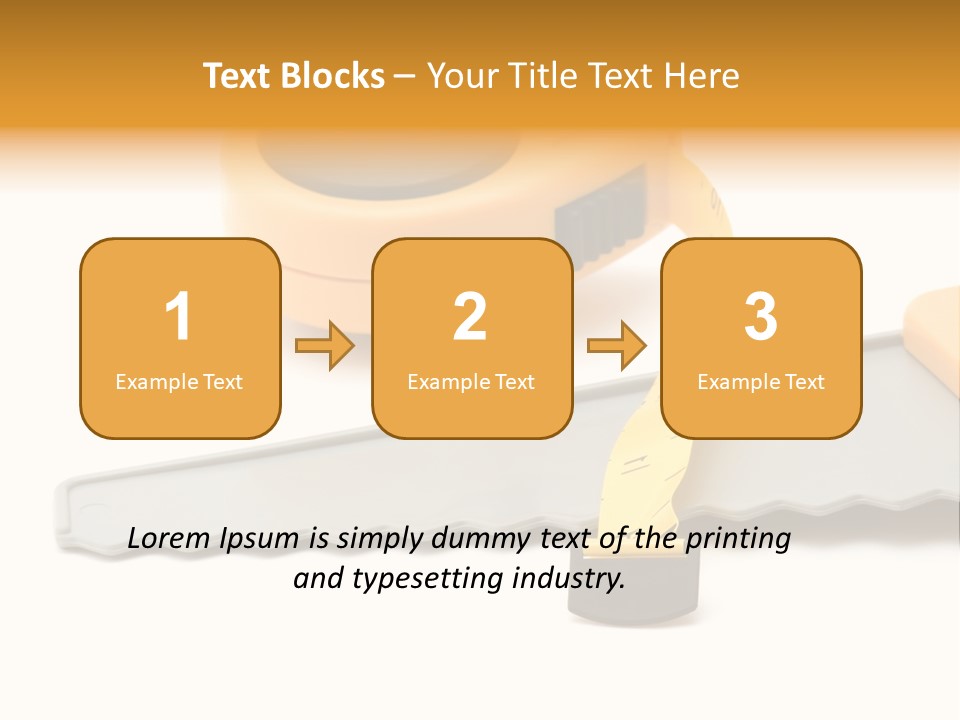 Saw Repair White PowerPoint Template
