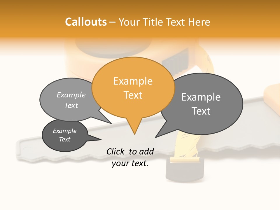 Saw Repair White PowerPoint Template
