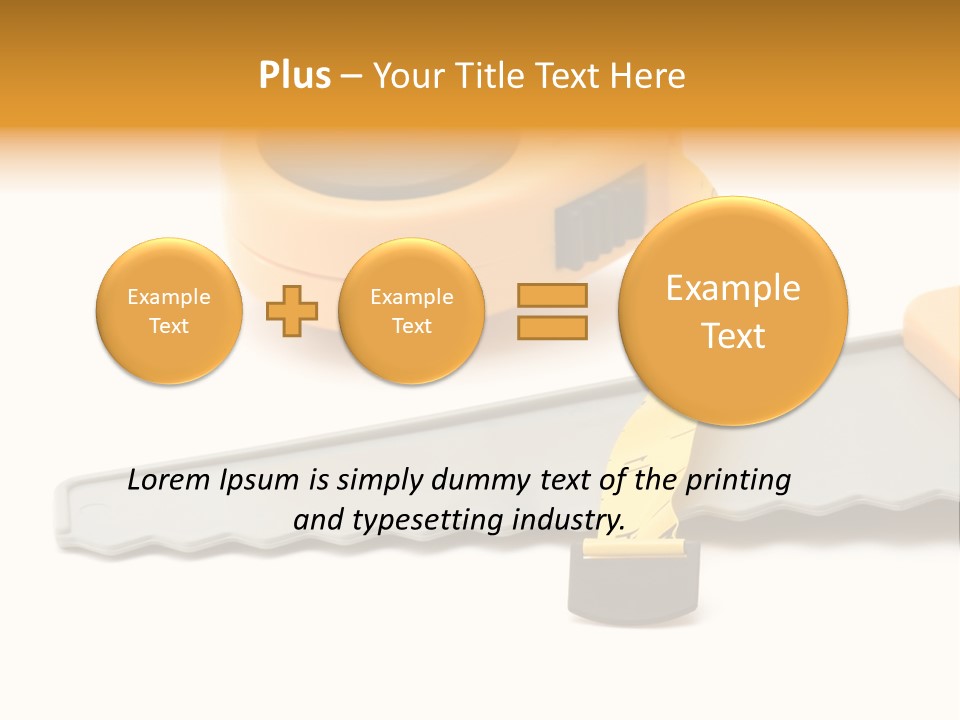 Saw Repair White PowerPoint Template