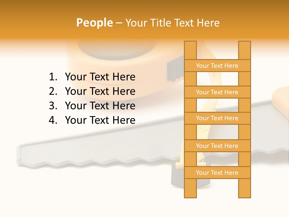 Saw Repair White PowerPoint Template