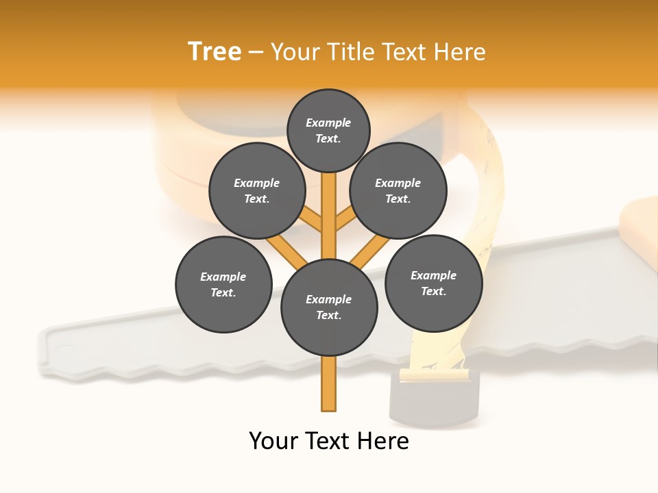 Saw Repair White PowerPoint Template