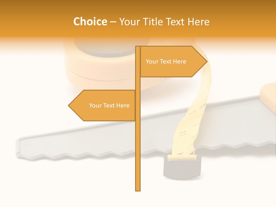 Saw Repair White PowerPoint Template