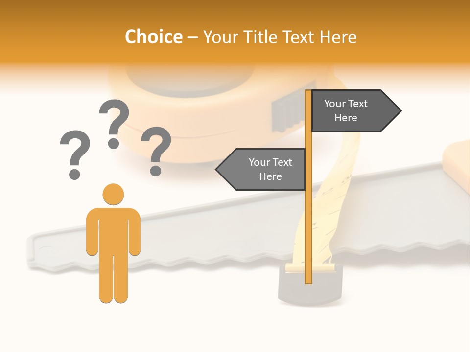 Saw Repair White PowerPoint Template