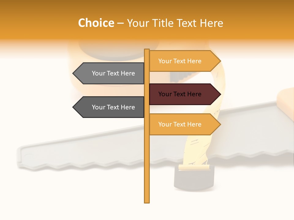 Saw Repair White PowerPoint Template