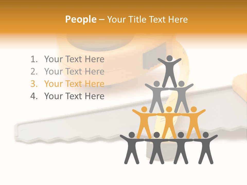 Saw Repair White PowerPoint Template