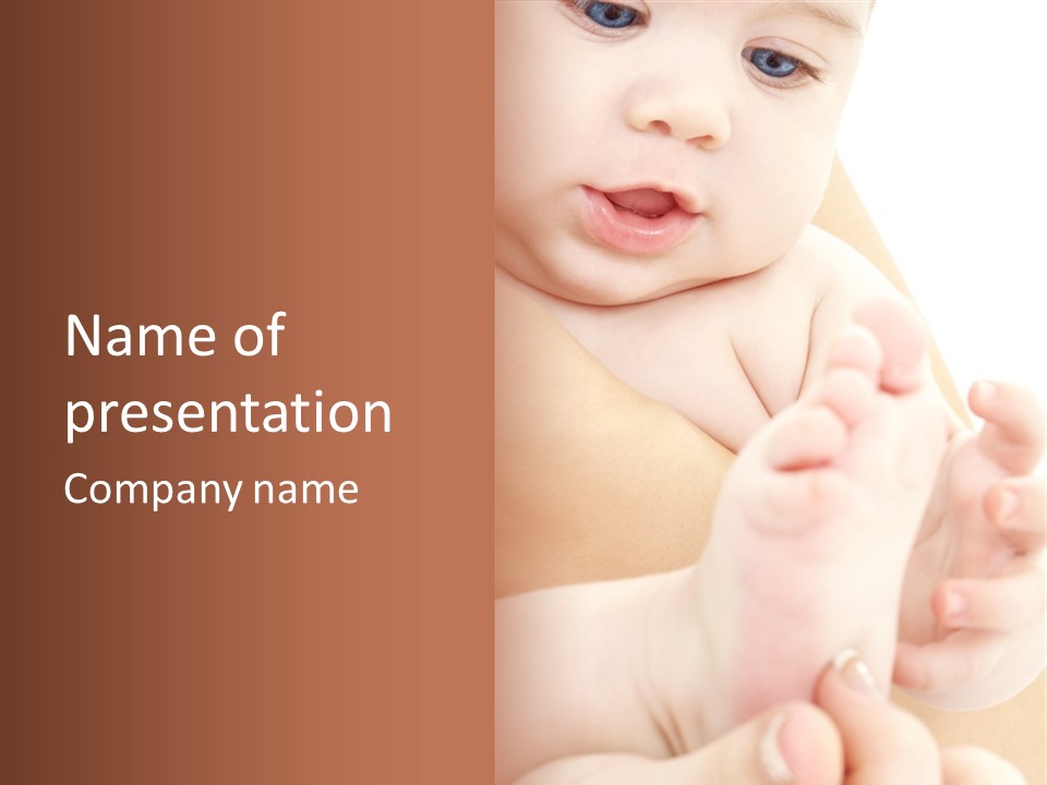 Male Parenting Finger PowerPoint Template