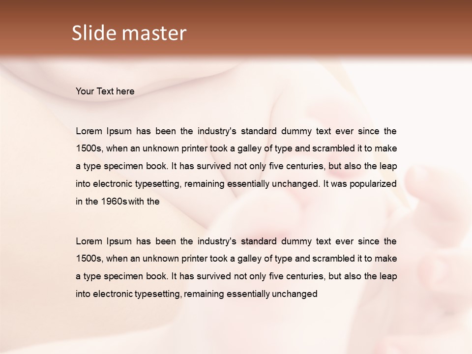 Male Parenting Finger PowerPoint Template