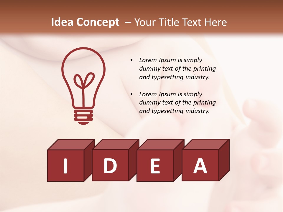 Male Parenting Finger PowerPoint Template