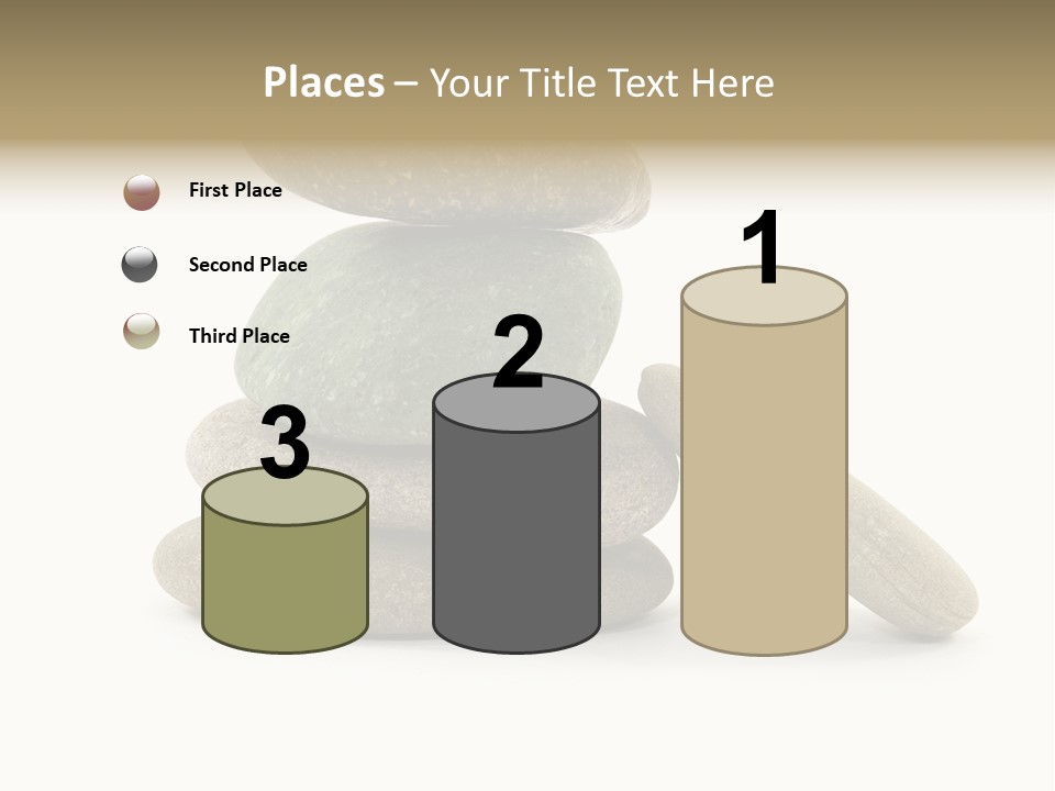 Zen Isolated Pile PowerPoint Template