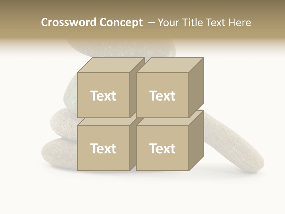 Zen Isolated Pile PowerPoint Template