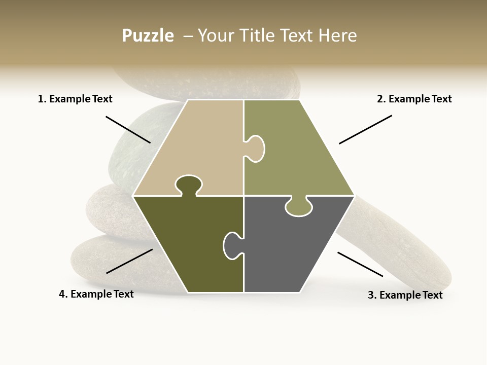 Zen Isolated Pile PowerPoint Template
