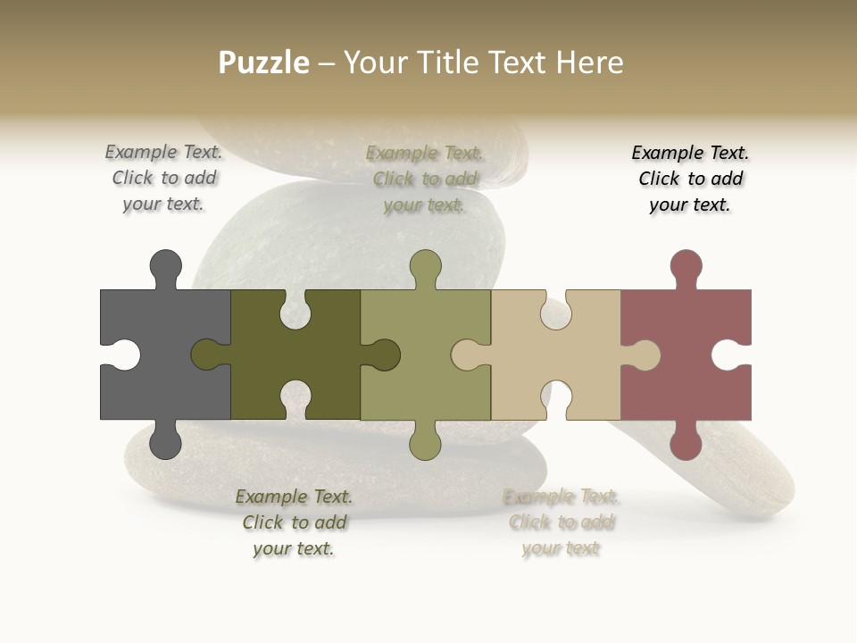 Zen Isolated Pile PowerPoint Template