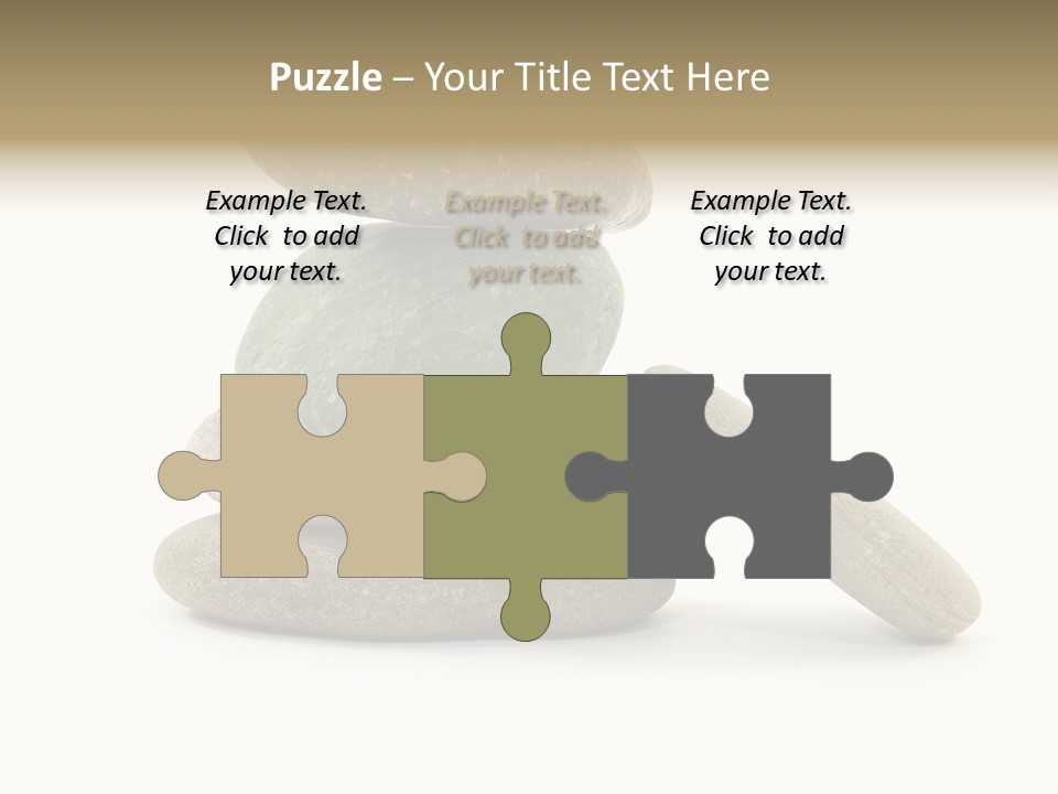 Zen Isolated Pile PowerPoint Template