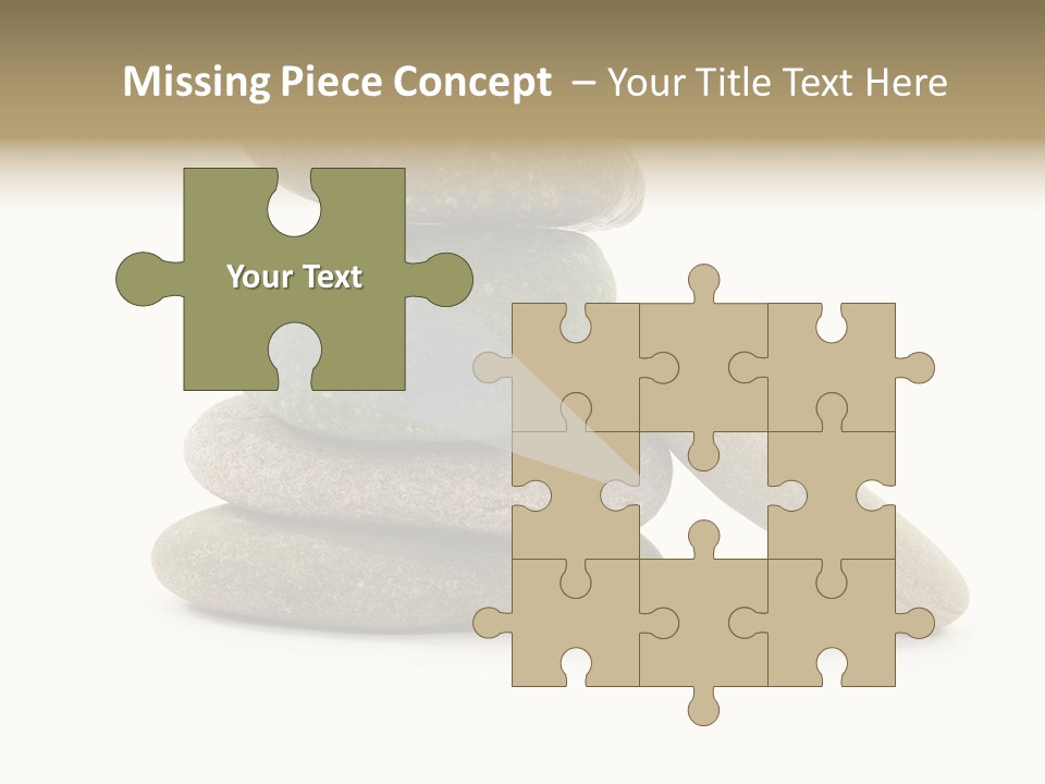 Zen Isolated Pile PowerPoint Template