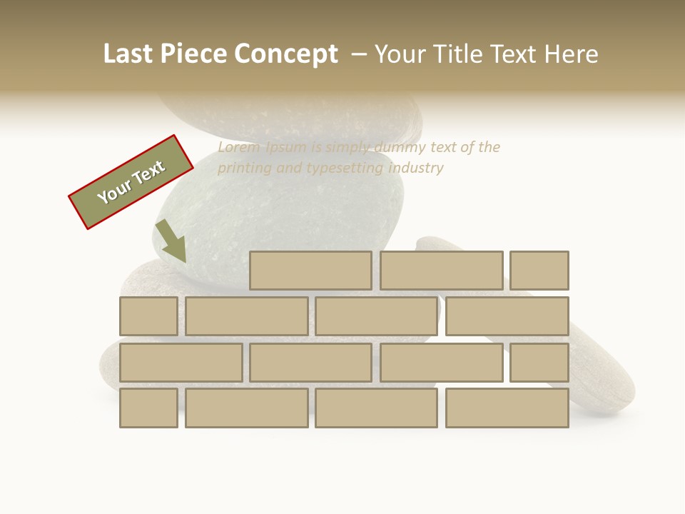 Zen Isolated Pile PowerPoint Template