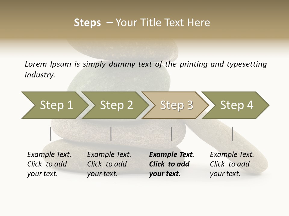 Zen Isolated Pile PowerPoint Template
