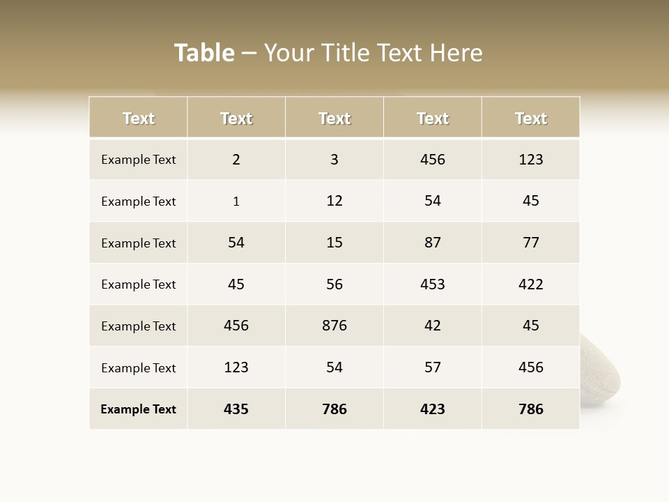 Zen Isolated Pile PowerPoint Template