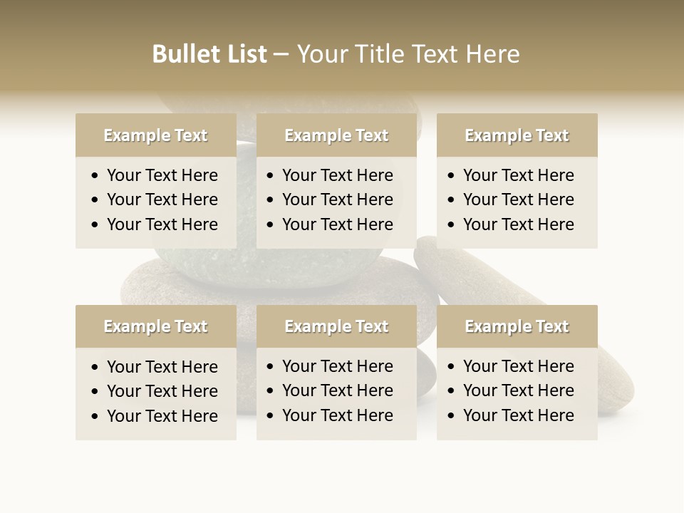 Zen Isolated Pile PowerPoint Template