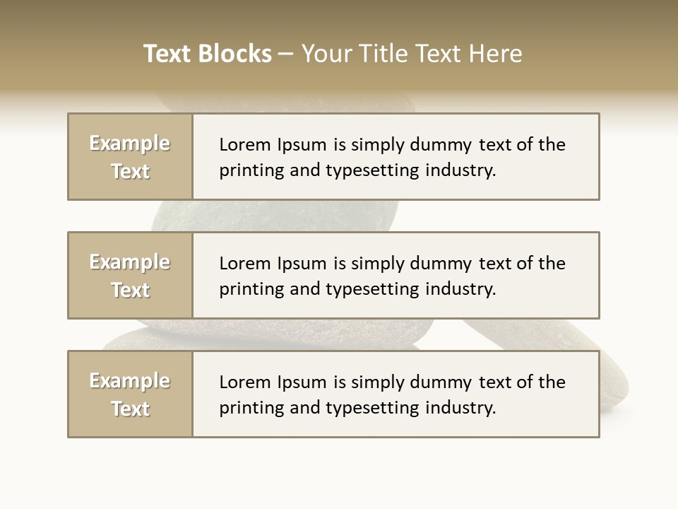 Zen Isolated Pile PowerPoint Template