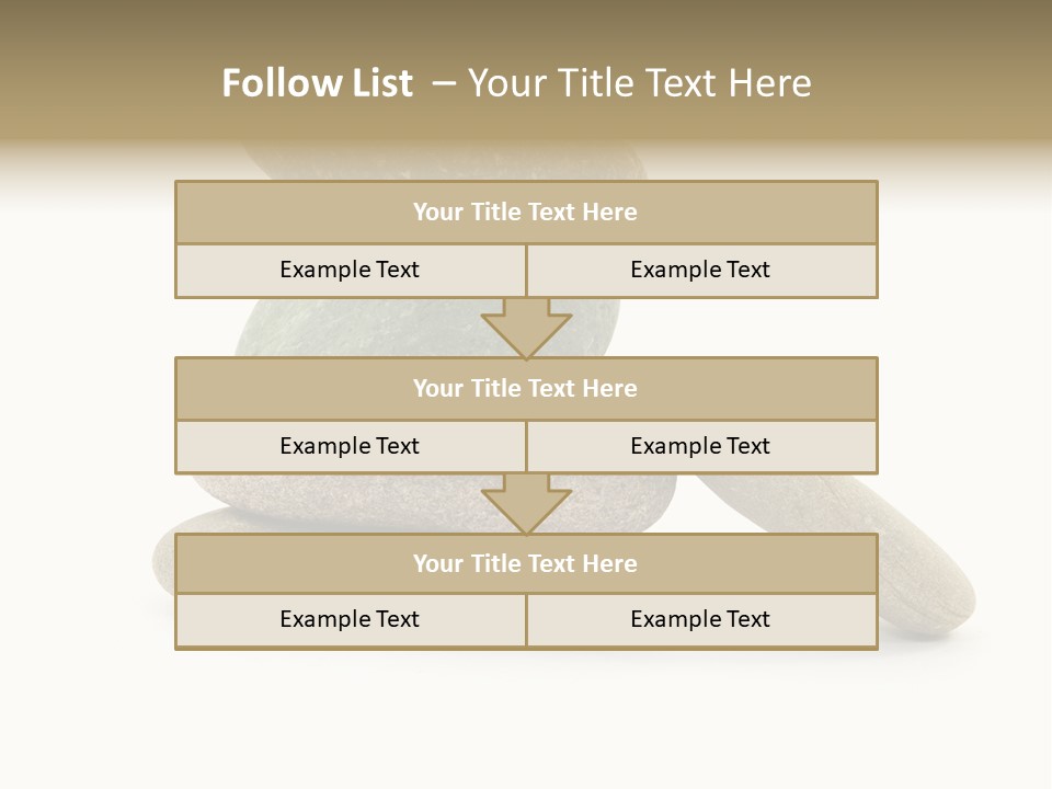 Zen Isolated Pile PowerPoint Template