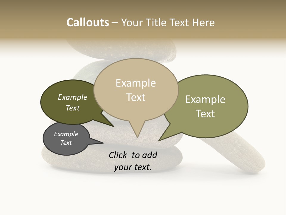 Zen Isolated Pile PowerPoint Template