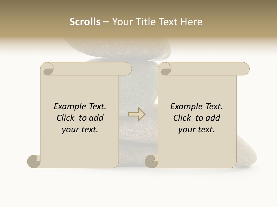 Zen Isolated Pile PowerPoint Template
