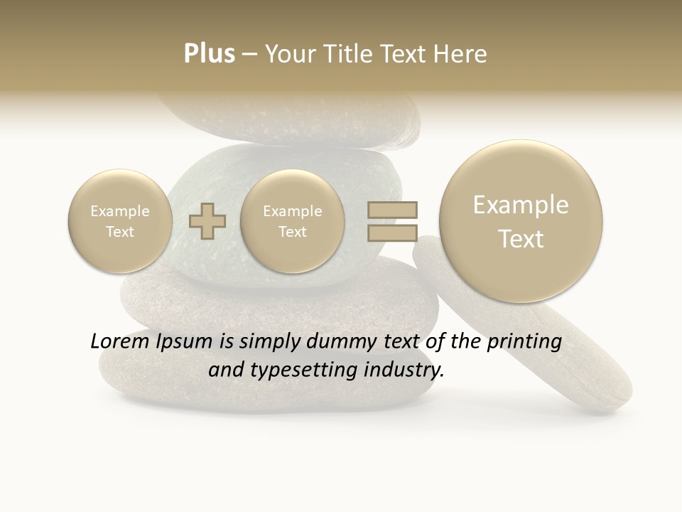Zen Isolated Pile PowerPoint Template