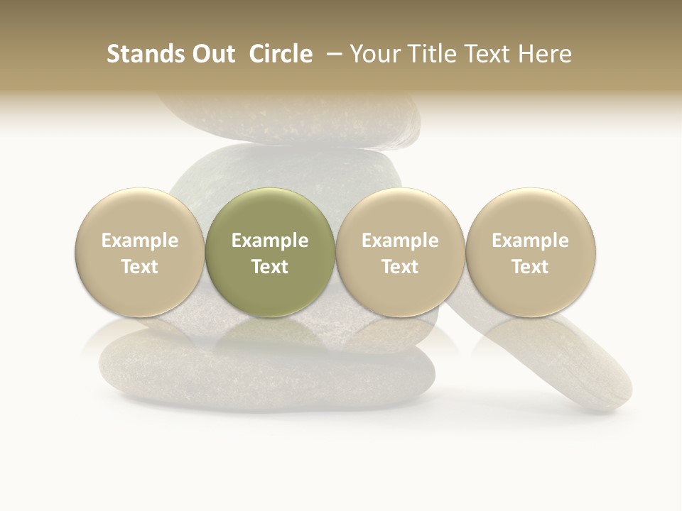 Zen Isolated Pile PowerPoint Template
