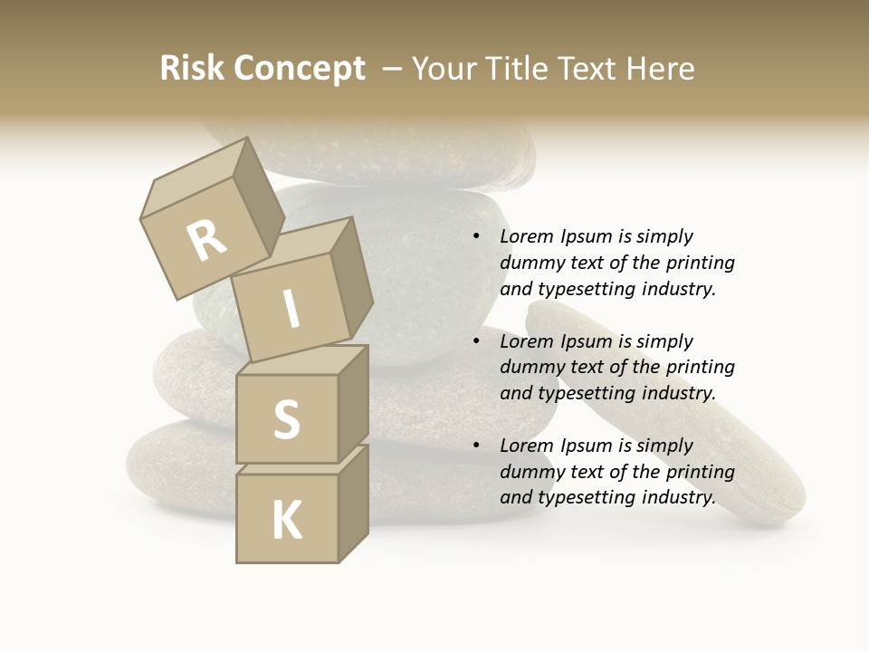 Zen Isolated Pile PowerPoint Template