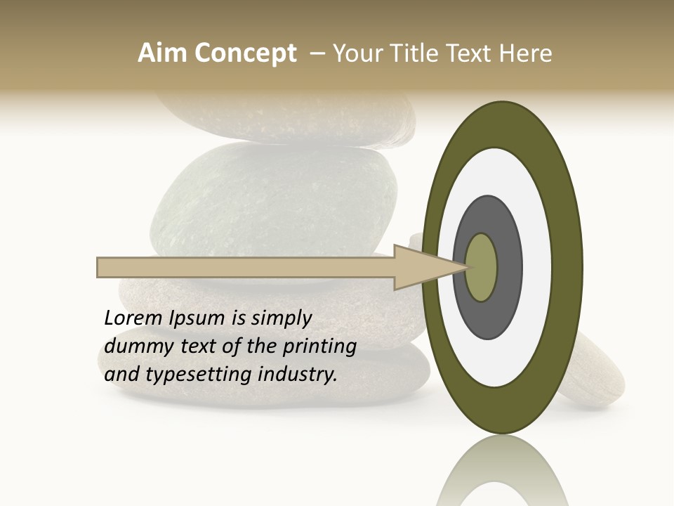 Zen Isolated Pile PowerPoint Template