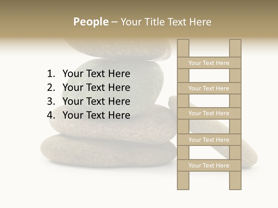 Zen Isolated Pile PowerPoint Template