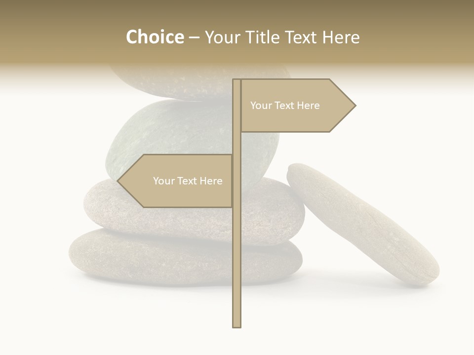 Zen Isolated Pile PowerPoint Template