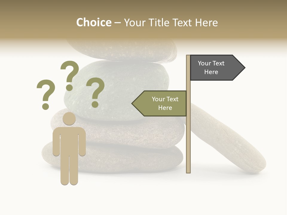 Zen Isolated Pile PowerPoint Template