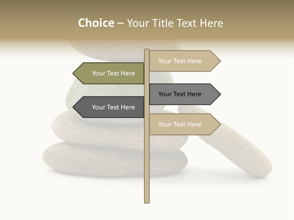 Zen Isolated Pile PowerPoint Template
