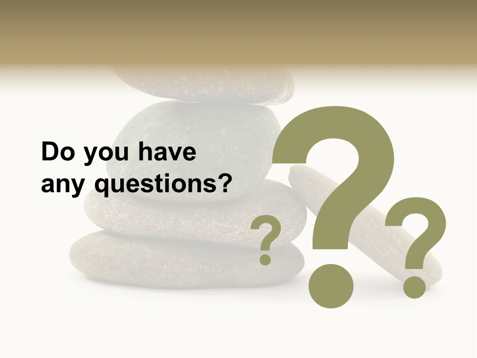 Zen Isolated Pile PowerPoint Template