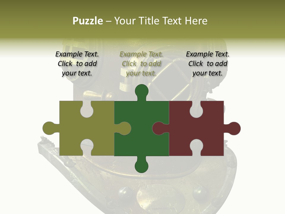 Dive Helmet Ocean PowerPoint Template