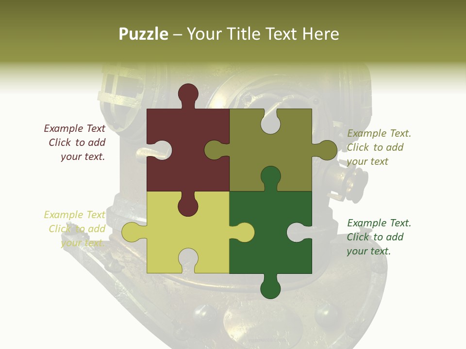 Dive Helmet Ocean PowerPoint Template