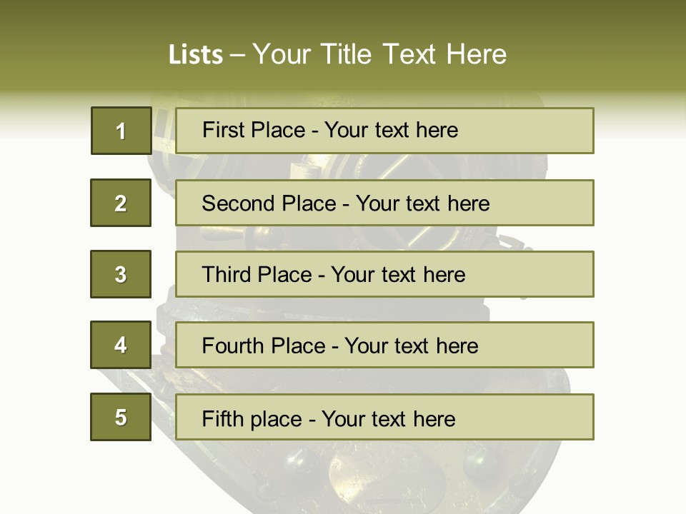 Dive Helmet Ocean PowerPoint Template
