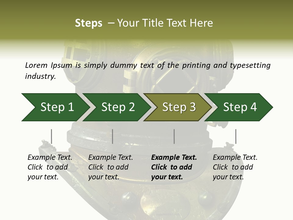Dive Helmet Ocean PowerPoint Template