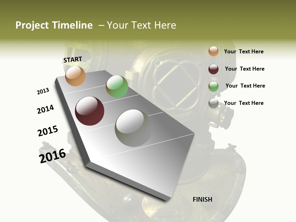 Dive Helmet Ocean PowerPoint Template